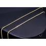 Kurze, glänzende Schlangenkette für Damen aus edlem 585 (14k) Gold in ca. 45cm ca. 1 mm