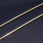 Kurze, glänzende Schlangenkette für Damen aus edlem 585 (14k) Gold in ca. 45cm ca. 1 mm