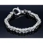 Silberarmband Königsarmband aus Silber (ca. 79g, 23cm Länge, 8mm Breite) 925er Sterlingsilber