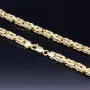 Exklusive Königskette aus 585er Gelbgold (14k)- ca. 70cm lang, 5mm breit