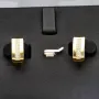 Funkelnde Ohrringe mit Zirkonia und englischem Verschluss aus massivem 585er 14K Gelbgold
