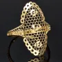 Feiner Damenring aus edlem 585 14K Gold Ringgröße ca. 57-58