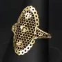 Feiner Damenring aus edlem 585 14K Gold Ringgröße ca. 57-58