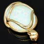 Eindrucksvoller Anhänger mit großem, eingefassten Opal-Dublette in hochwertigem 14K / 585 Gold