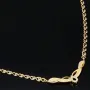Collier für Damen aus 585 (14k) Bicolor Gold (Gelb- und Weißgold) mit einem von Zirkoniasteinen besetzten Anhänger (ca. 47 cm)