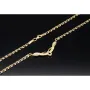 Collier für Damen aus 585 (14k) Bicolor Gold (Gelb- und Weißgold) mit einem von Zirkoniasteinen besetzten Anhänger (ca. 47 cm)