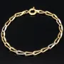 Funkelndes Armband aus hochwertigem Bicolor 585 14K Gold (ca. 19-20 cm Länge)