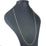 Massive Königskette in ca. 80cm Länge und 2,5mm in besonderem Bicolor Design aus 14K 585 Gold (Gelbgold und Weißgold) (ca. 35,9g)