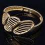 Exklusiver Ring in modernem Design aus hochwertigem 585 14K Gold Ringgröße ca. 57