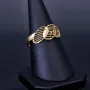 Exklusiver Ring in modernem Design aus hochwertigem 585 14K Gold Ringgröße ca. 57