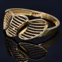 Exklusiver Ring in modernem Design aus hochwertigem 585 14K Gold Ringgröße ca. 57