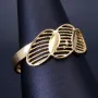 Exklusiver Ring in modernem Design aus hochwertigem 585 14K Gold Ringgröße ca. 57