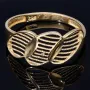 Exklusiver Ring in modernem Design aus hochwertigem 585 14K Gold Ringgröße ca. 57