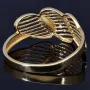 Exklusiver Ring in modernem Design aus hochwertigem 585 14K Gold Ringgröße ca. 57