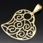 Schön verzierter Herz-Anhänger aus edlem 585 / 14K Gold