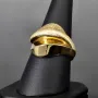 Damenring mit außergewöhnlichem Design in edlem14K 585er Gold Ringgröße (ca. 54)