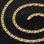 Hochwertige Goldkette in filigranem Design aus massivem 585 14k Gelbgold (ca. 50 cm lang, 3 mm breit)