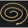Hochwertige Goldkette in filigranem Design aus massivem 585 14k Gelbgold (ca. 50 cm lang, 3 mm breit)