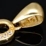 Unendlichkeitszeichen - Gold - Anhänger mit Zirkonia in edlem 585 14K Gold