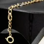 Bicolor Gold-Armband für Damen aus hochwertigem 14K 585 Gelbgold und Weißgold in elegantem Design (ca. 19-20 cm Länge)