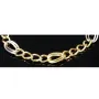 Bicolor Gold-Armband für Damen aus hochwertigem 14K 585 Gelbgold und Weißgold in elegantem Design (ca. 19-20 cm Länge)