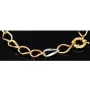 Damen - Armband aus edlem 585er (14k) Tricolor Gelbgold, Roségold und Weißgold ca. 20cm lang