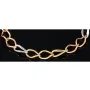 Damen - Armband aus edlem 585er (14k) Tricolor Gelbgold, Roségold und Weißgold ca. 20cm lang