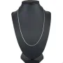 Edle Schlangenkette für Damen aus massivem 585er (14k) Weißgold in 50 cm ca. 4,7g