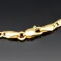 Feines Figaro Armband aus funkelndem 585 14k Gold, ca. 2mm breit, 19,5 cm lang