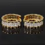 Mini Creolen mit funkelnden Zirkonia aus massivem 585 14K Gold