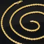 Edle Kordelkette in ca. 60 cm Länge aus hochwertigem 585er Gold 14k ca. 2,5 mm Breite