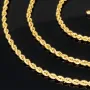 Edle Kordelkette in ca. 60 cm Länge aus hochwertigem 585er Gold 14k ca. 2,5 mm Breite
