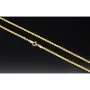 Funkelnde Kordelkette in ca. 60 cm Länge aus wertvollem 585er Gelbgold 14k ca. 2mm Breite