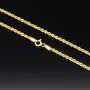 Funkelnde Kordelkette in ca. 60 cm Länge aus wertvollem 585er Gelbgold 14k ca. 2mm Breite