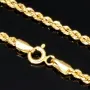 Funkelnde Kordelkette in ca. 60 cm Länge aus wertvollem 585er Gelbgold 14k ca. 2mm Breite