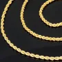 Prunkvolle Kordelkette aus funkelndem 585er Gold 14k, ca. 55cm 2,5mm