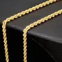 Prunkvolle Kordelkette aus funkelndem 585er Gold 14k, ca. 55cm 2,5mm