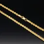 Kurze, funkelnde Kordelkette in ca. 45cm Länge aus edlem 14K 585 Gold ca. 2,5mm Breite