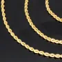 Kordelkette in ca. 50 cm Länge aus edlem Gold (14K 585er Gelbgold) ca. 2mm Breite