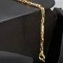 Filigran angefertigtes Designer-Armband aus Gold mit Greco-Muster ca. 21,5 cm lang und 3,5mm breit (585 / 14k)