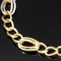 Elegantes Armband in modernem Design - Bicolor Gold 14K / 585 Gelb- und Weißgold (ca. 19,5 cm Länge)