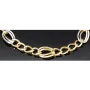 Elegantes Armband in modernem Design - Bicolor Gold 14K / 585 Gelb- und Weißgold (ca. 19,5 cm Länge)