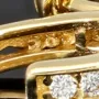 Mini Creolen mit funkelnden Zirkonia aus massivem 585 14K Gold