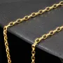Funkelnde Ankerkette aus edlem Gold (9K, 375 ca. 2,1g Gelbgold) ca. 50cm, 3mm