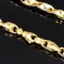 Ausgefallene Halskette aus Bicolor Gold (14K/585) in filigranem Design in ca. 60cm Länge