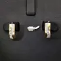 Stylische Ohrringe mit funkelnden Zirkoniasteinen und englischem Verschluss aus massivem Bicolor 585er 14K Gold