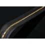 Edles Panzerarmband aus glanzvollem 585 14k Gold, ca. 3mm breit, 19cm lang