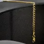 Edles Panzerarmband aus glanzvollem 585 14k Gold, ca. 3mm breit, 19cm lang