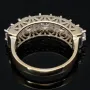 Ring aus 585 / 14K Weißgold für Damen mit vielen glitzernden Zirkonia besetzt (ca. 58 RG)