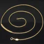 Feines Damencollier aus 585er (14k) Gelbgold mit einem von Zirkoniasteinen besetzten Anhänger in graziösem Design (Länge ca. 45 cm)